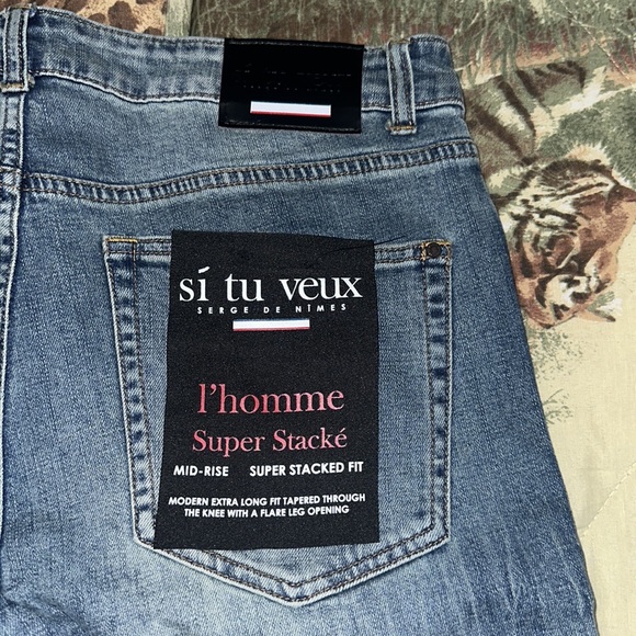 SUPER STACKED FIT JEANS SIZE 34 - Picture 2 of 2